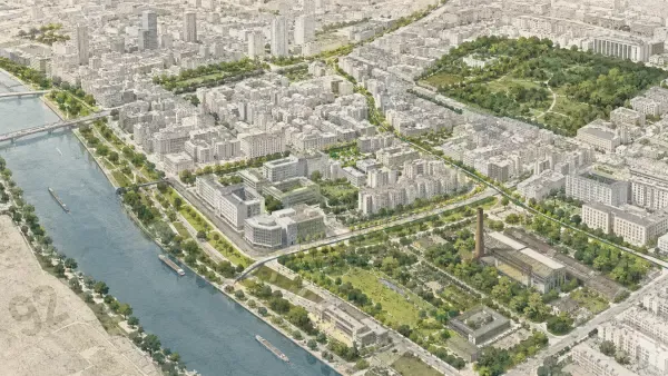 Parc urbain dans les Hauts-de-Seine