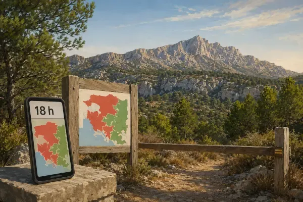 Randonnée en massif provençal