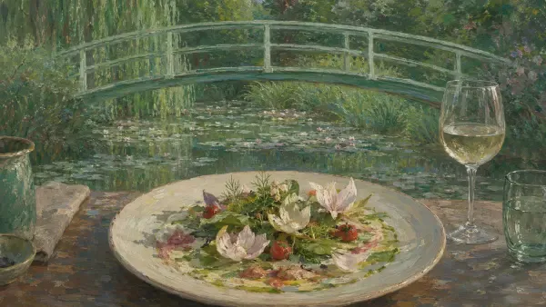 Assiette inspirée de Monet