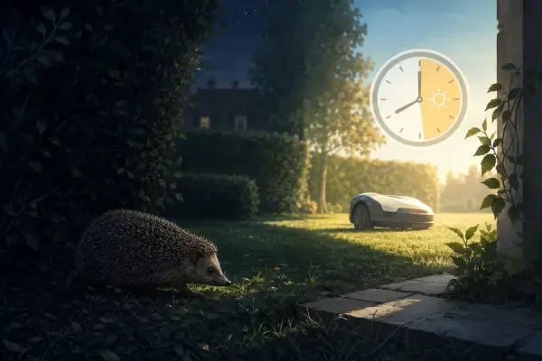 Hérisson dans un jardin