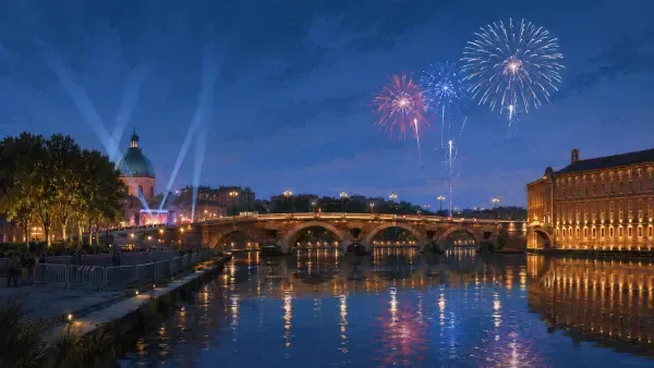 Feu d’artifice à Toulouse