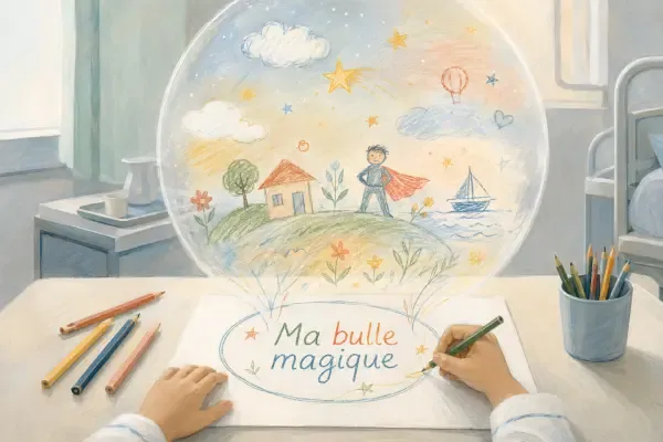Dessin d’enfant à l’hôpital