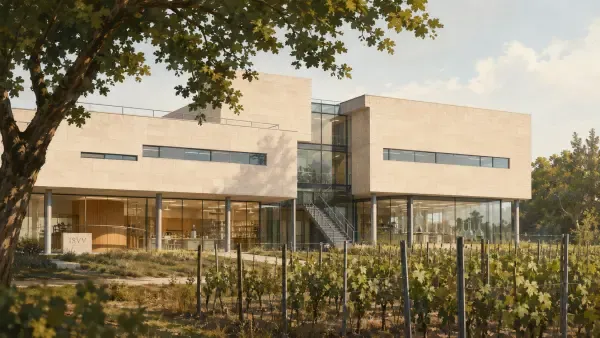 Vignes et laboratoire viticole