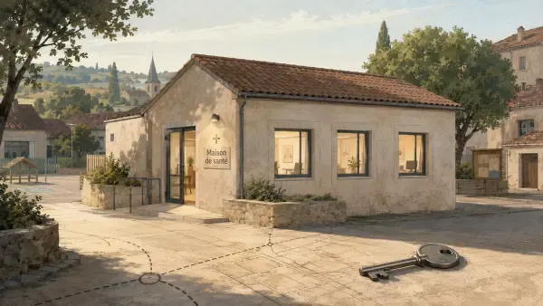 Façade de maison de santé rurale