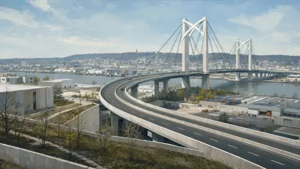 Le pont Flaubert à Rouen