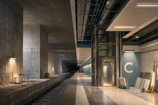 Illustration - chantier du métro toulousain