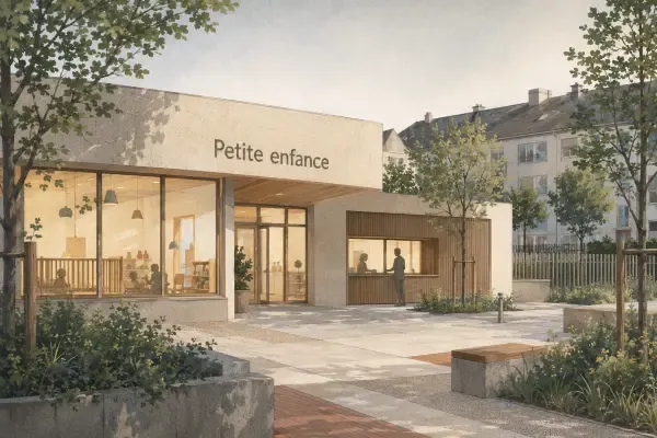 Illustration d’une crèche municipale