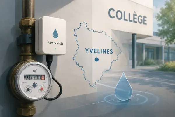 Compteur d’eau dans un collège