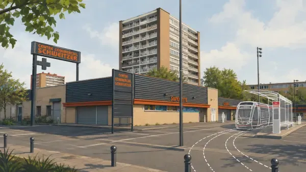 Avenue Schweitzer et futur tramway