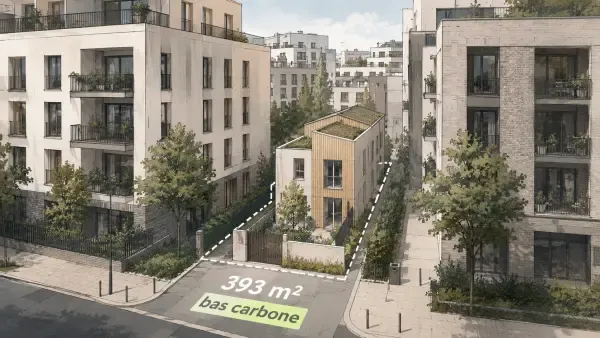 Parcelle bas carbone à Nanterre