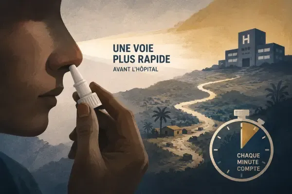 Illustration - poudre nasale médicale