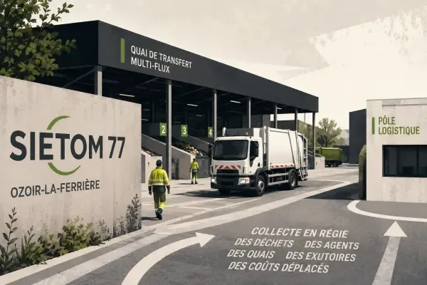 Quai de transfert de déchets