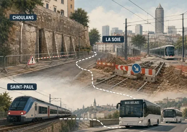 Mur surveillé montée des Génovéfains