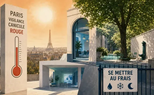 Paris sous une chaleur extrême