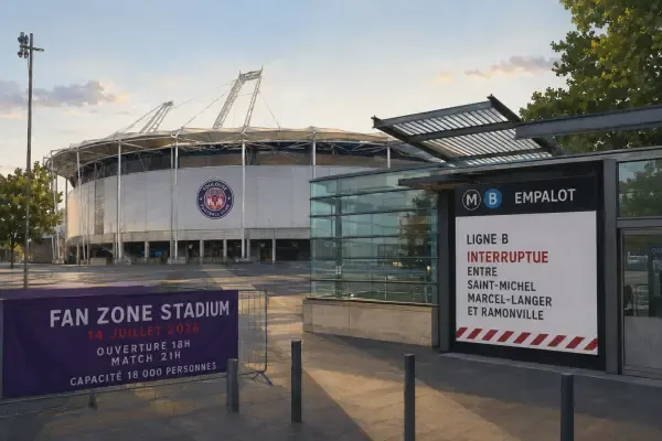 Supporters devant le Stadium de Toulouse