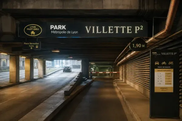 Parking souterrain de la gare Part-Dieu