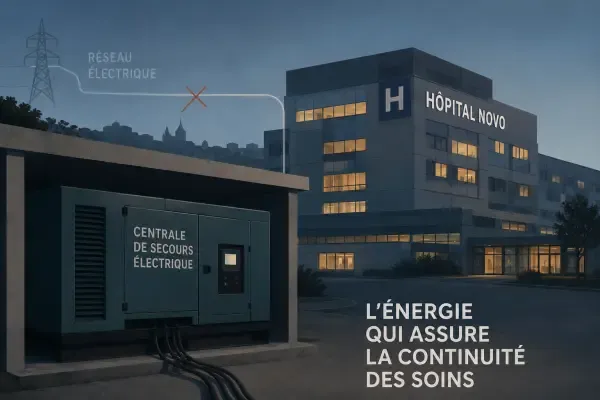 Centrale électrique de secours hospitalière