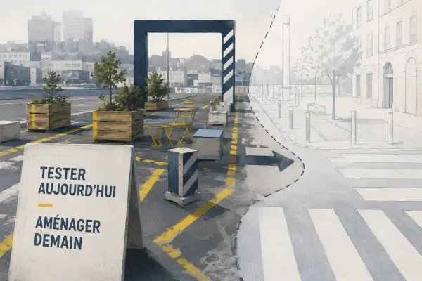 Aménagement urbain temporaire à Marseille