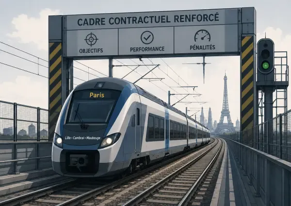 Train régional à Lille-Flandres