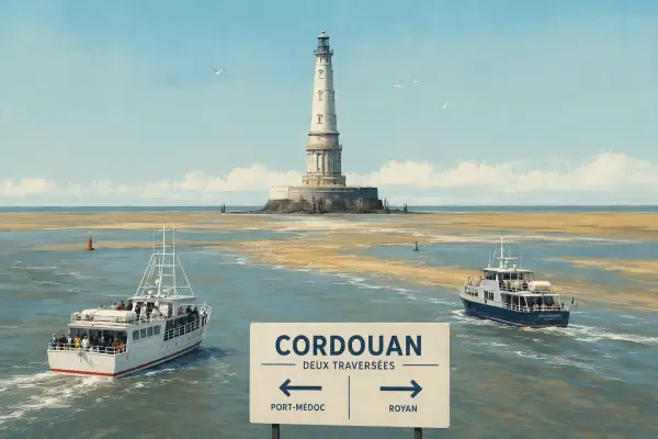 Le phare de Cordouan en mer