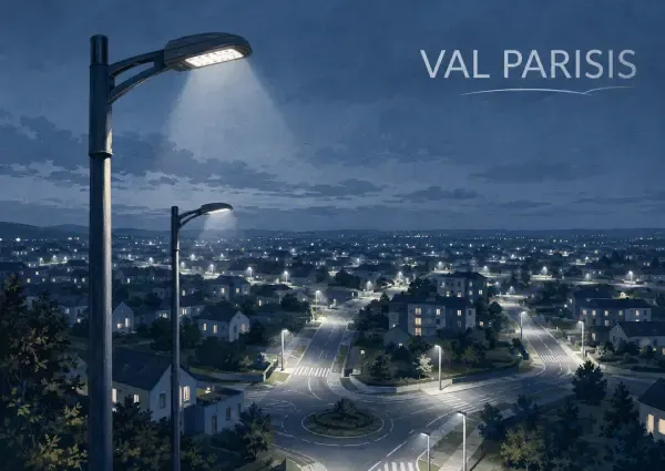 Lampadaires LED à Val Parisis