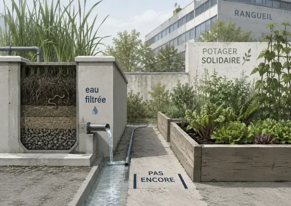 Filtres plantés sur le campus de Rangueil