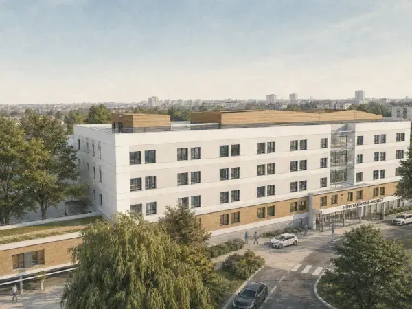 Futur bâtiment de l’hôpital René-Muret