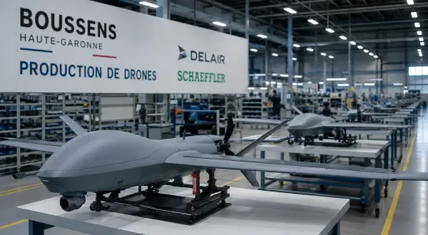 Usine assemblant des drones à Boussens