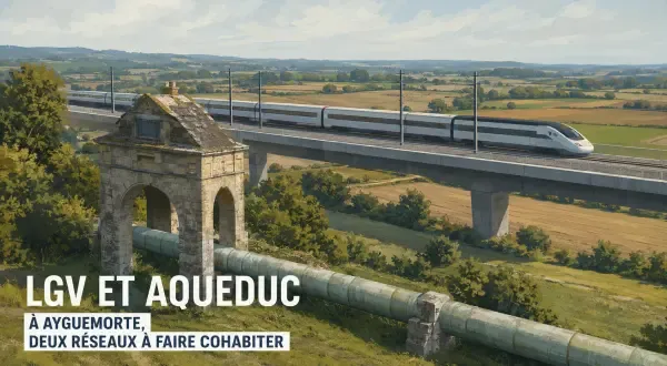 Illustration - Aqueduc sous la future ligne ferroviaire
