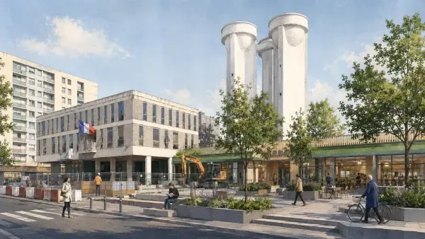 Place du Châtelet en travaux