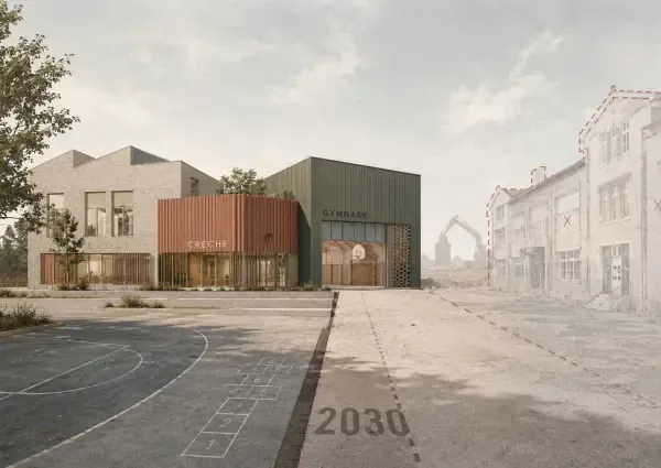 Projet d’école dans un quartier en chantier
