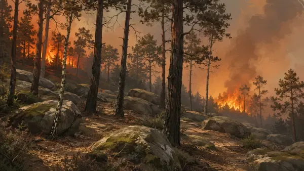 Incendies dans la forêt de Fontainebleau