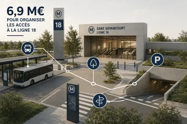 Future gare de Guyancourt et ses accès