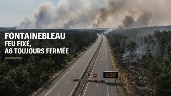 Fumées au-dessus de l’autoroute A6