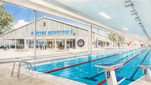 Bassin olympique installé à Lille