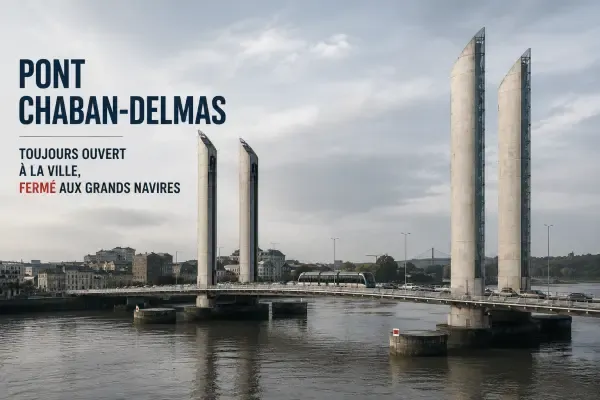 Pont levant au-dessus de la Garonne