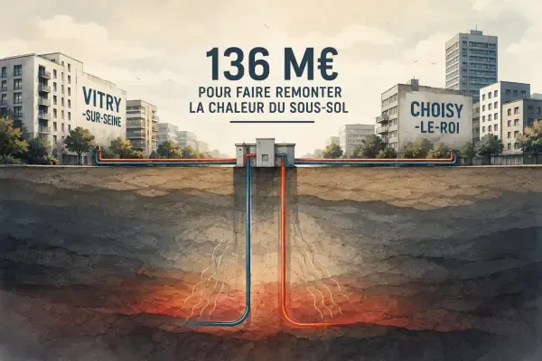 Illustration - Forages géothermiques sous Vitry et Choisy