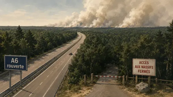 Forêt de Fontainebleau après l’incendie
