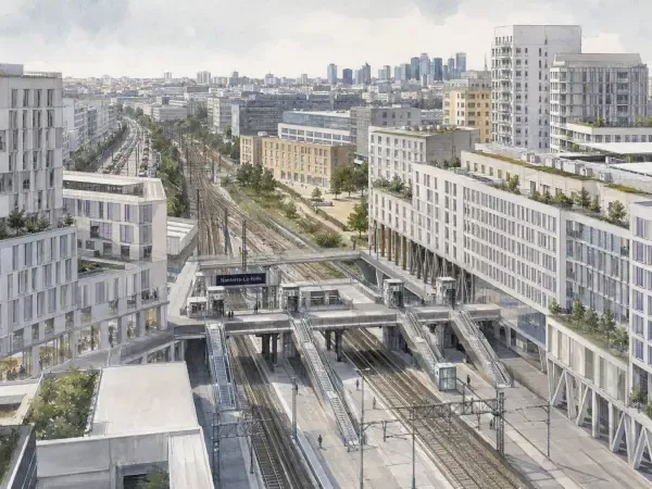 Illustration du quartier des Groues à Nanterre
