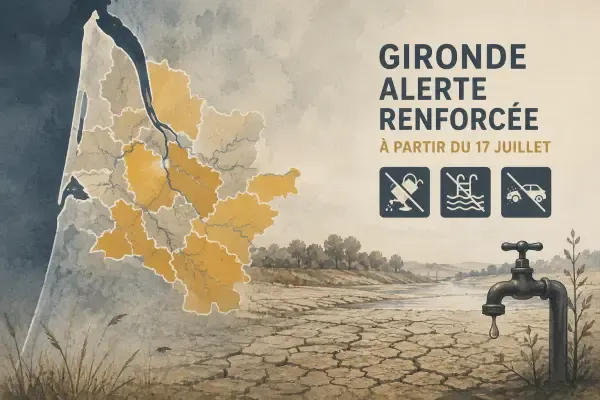 Illustration - Restrictions d’eau en Gironde