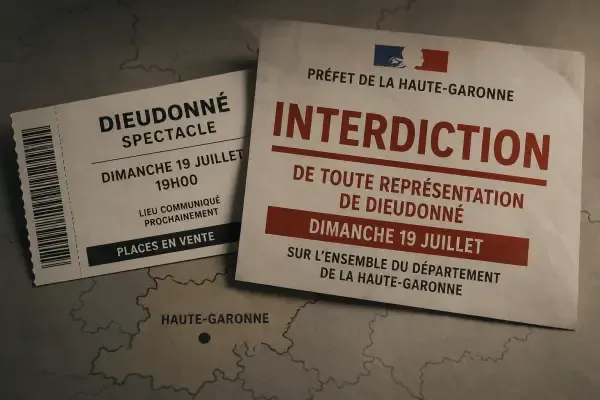 Illustration d’un spectacle interdit