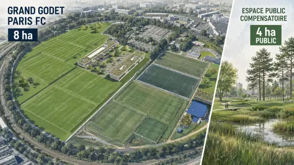 Illustration - Grand Godet et terrains de football