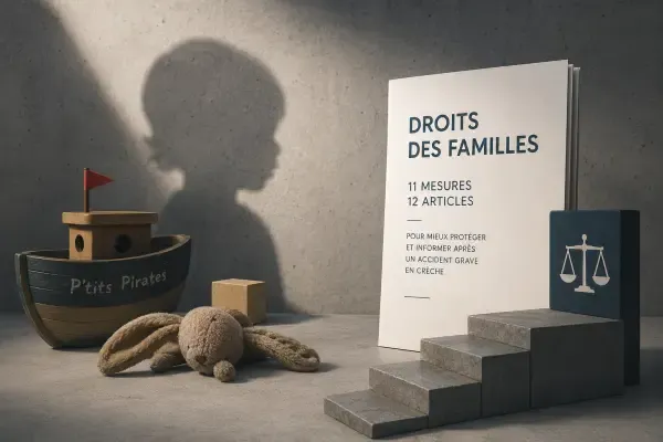 Parents devant une crèche du Plessis-Robinson