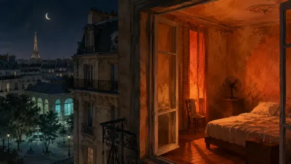 Illustration - Appartement parisien sous la canicule