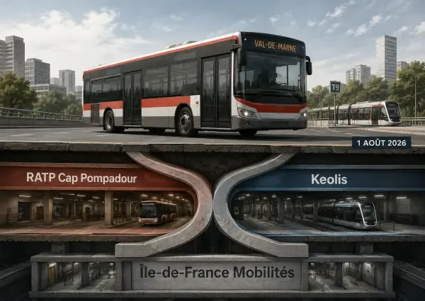 Illustration - Bus du Val-de-Marne en dépôt