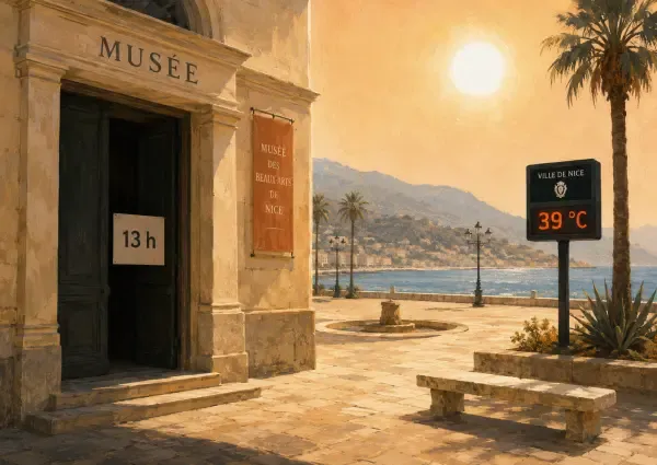 Thermomètre sous le soleil azuréen