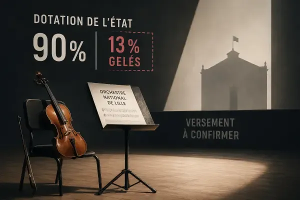 Illustration - Orchestre jouant hors du Nouveau Siècle
