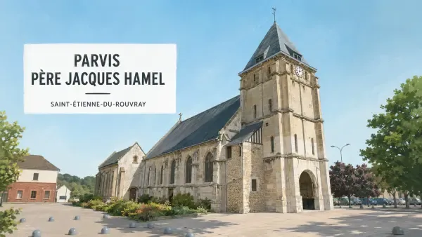 Parvis de l’église Saint-Étienne