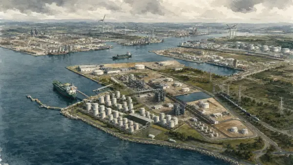 Cuves et infrastructures du port de Dunkerque