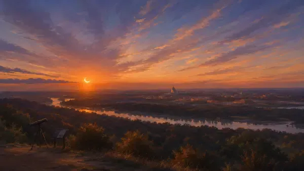 Éclipse solaire au-dessus de Toulouse